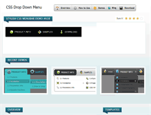 Tablet Screenshot of cssdropdown-menu.com